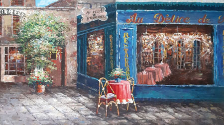 2254-T3 | 90cm x 60cm | terrace de restaurant 